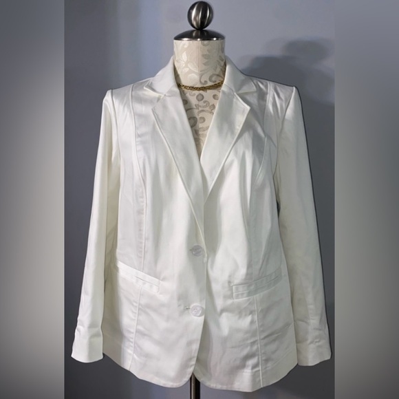 Lane Bryant White Blazer Size 14. #5 - Picture 1 of 7